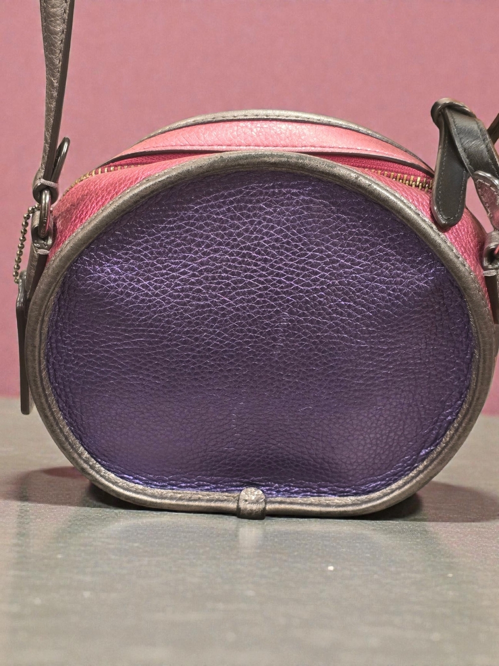 Coach Canteen Metallic Leather Crossbody Bag - Picture 3 of 8